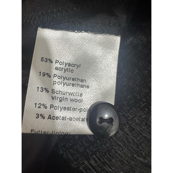 Akris Punto Crocodile Embossed FauxPatent Leather Black Pencil Skirt Size 10 - Picture 9 of 10